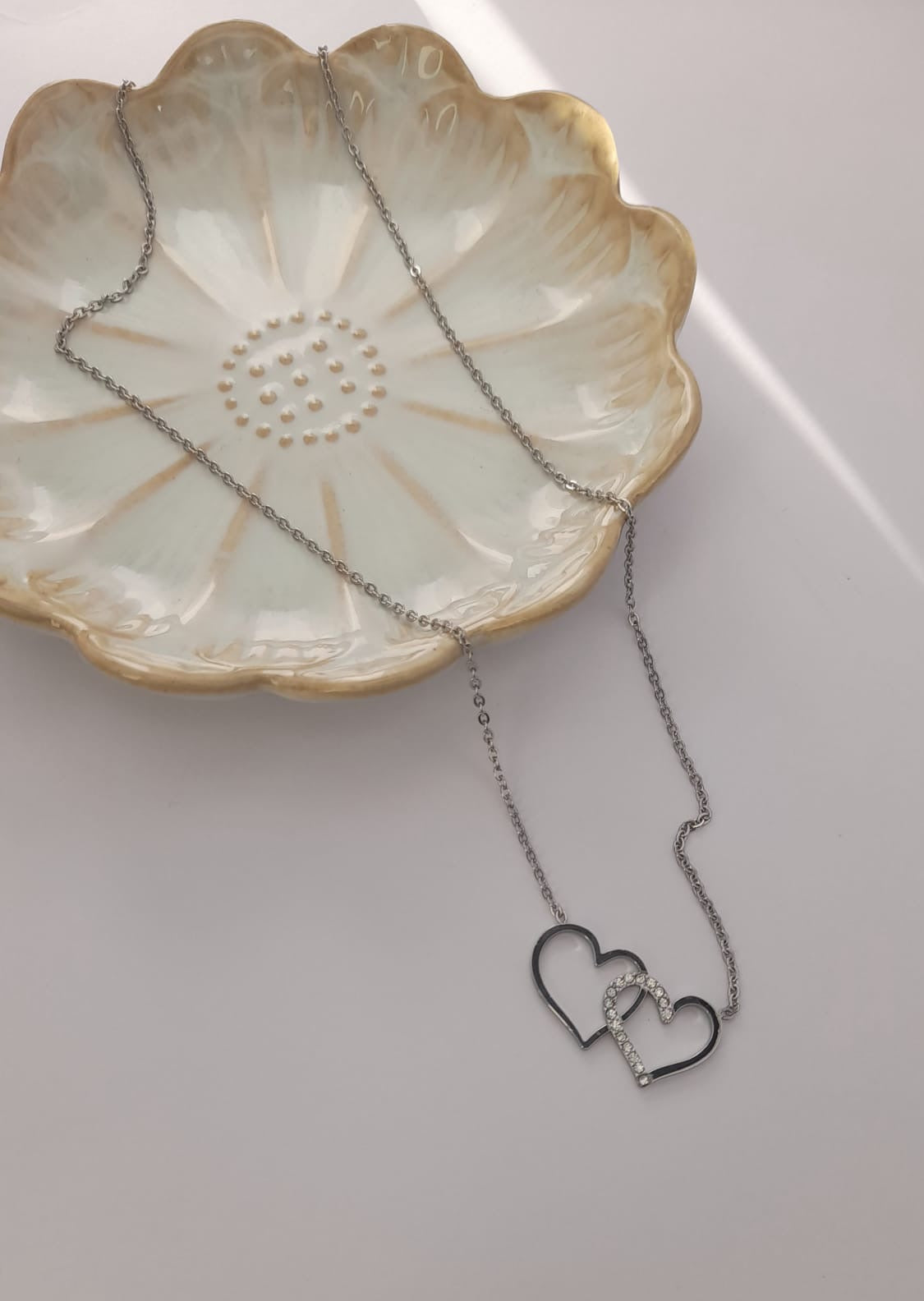 A010 Collana doppio cuore ๐