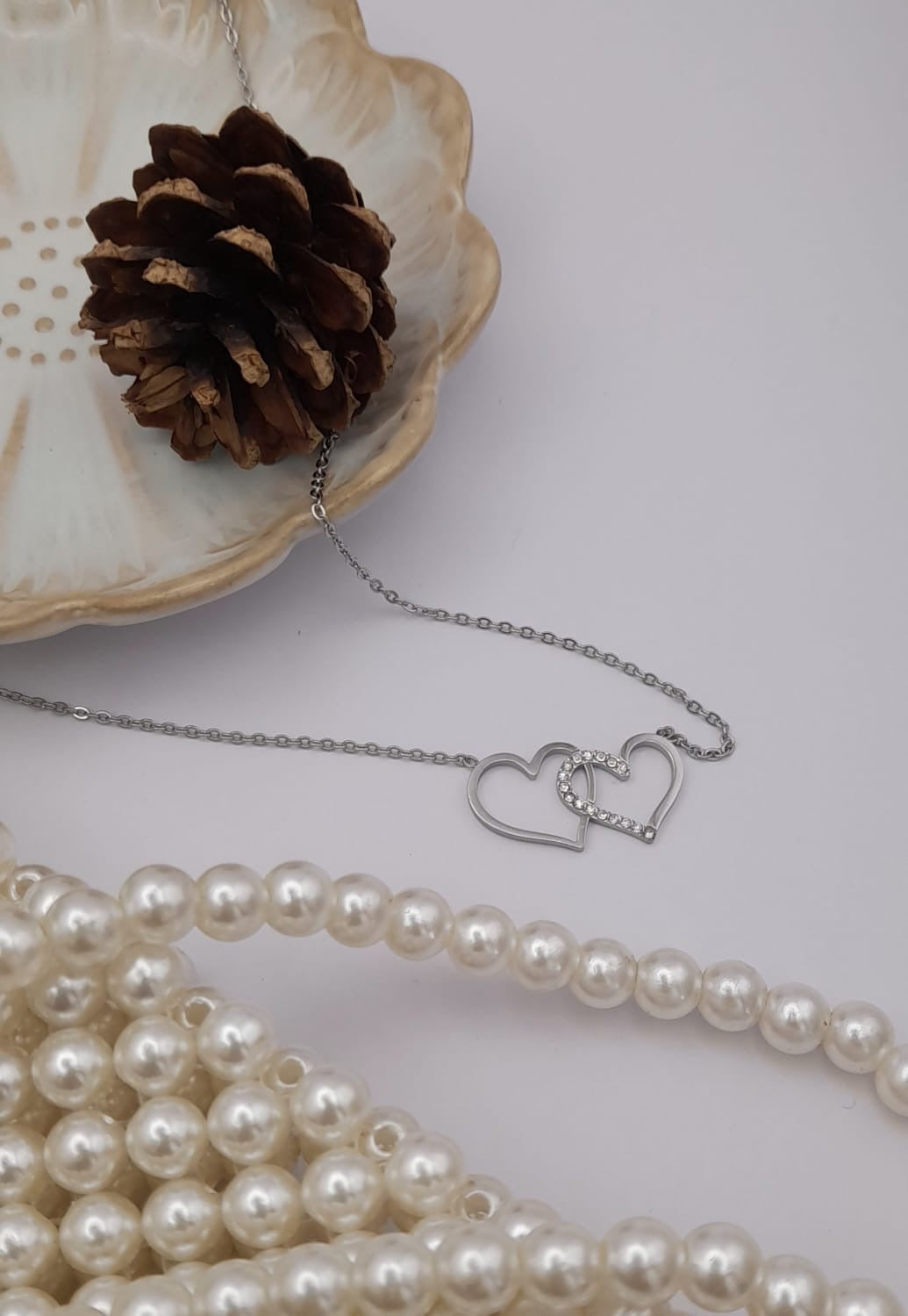 A010 Collana doppio cuore ๐