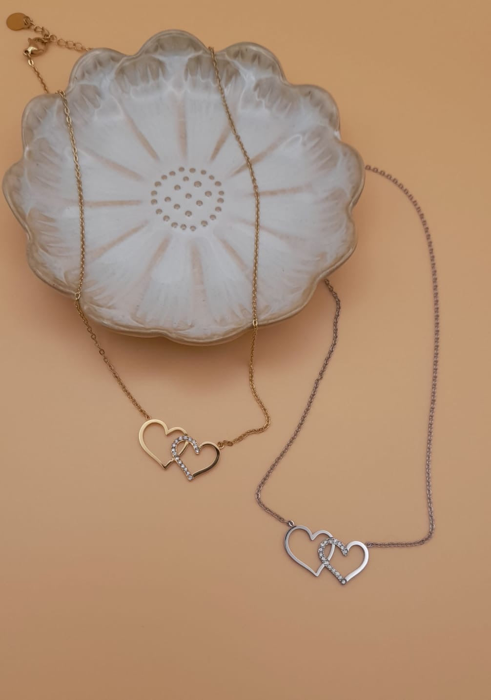A010 Collana doppio cuore ๐