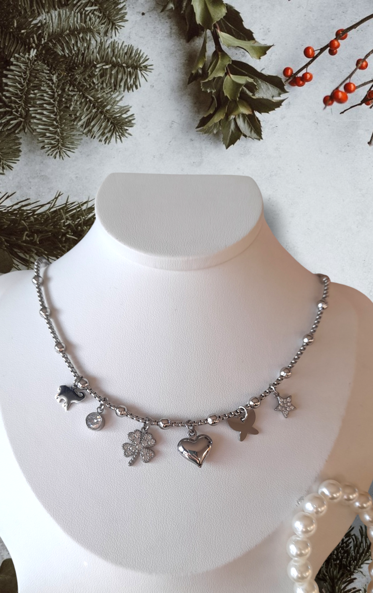 Collana Farfalla e vari charms🦋