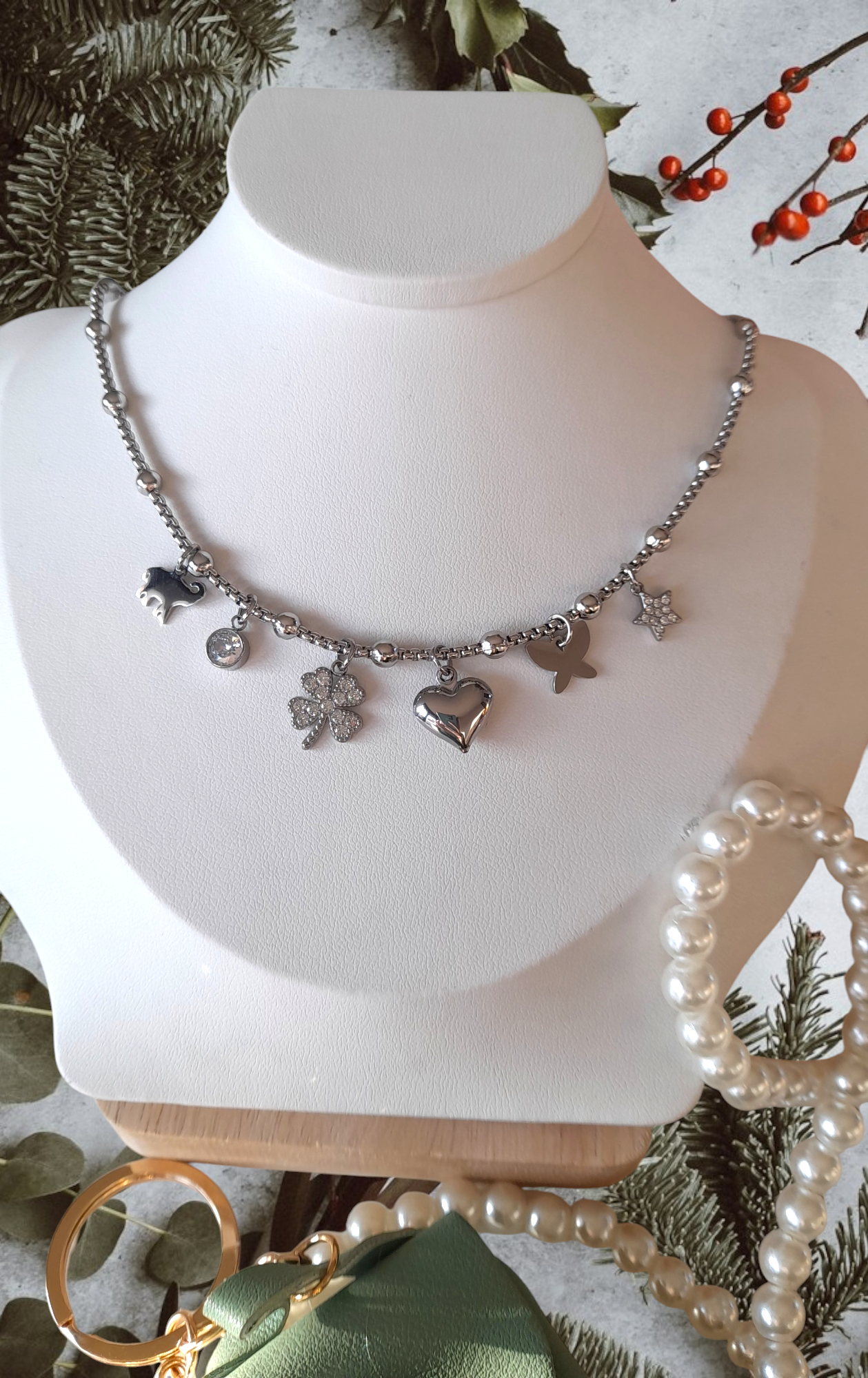 Collana Farfalla e vari charms🦋
