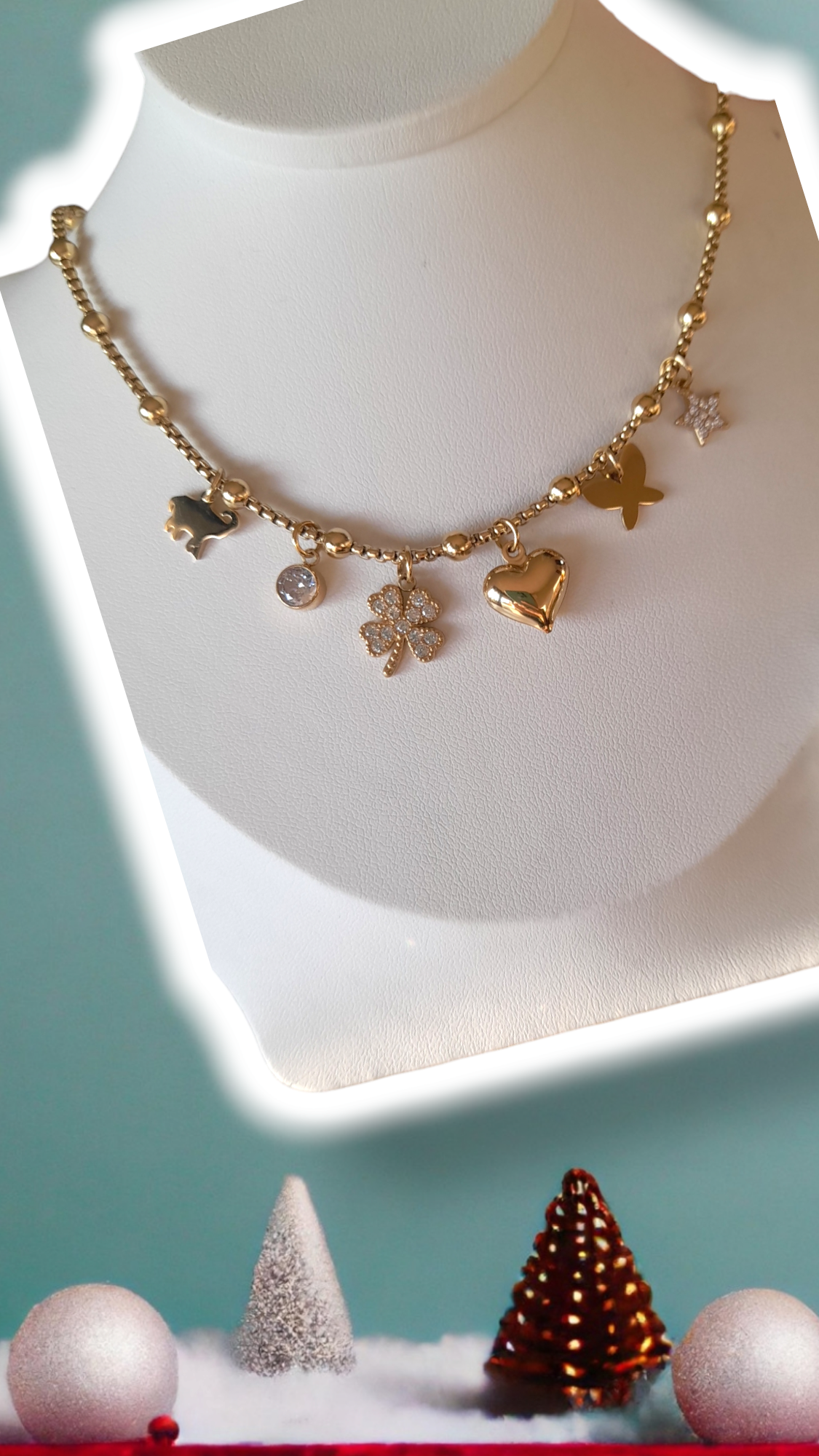 Collana Farfalla e vari charms🦋