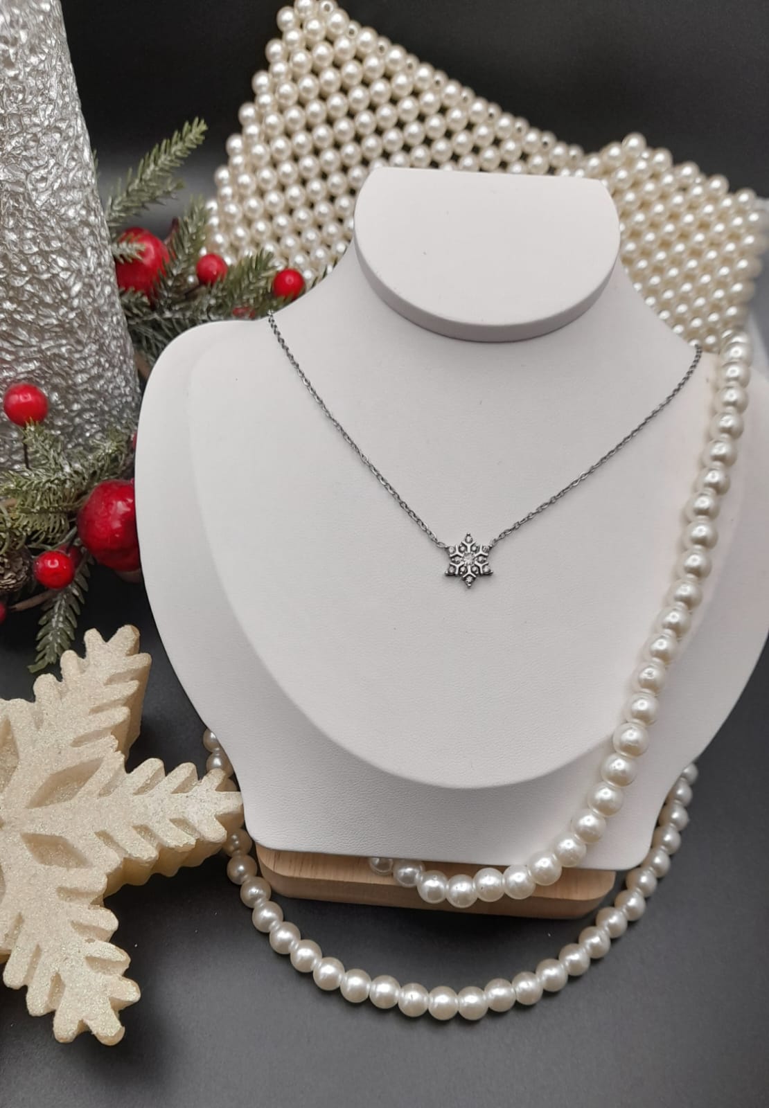 A014 Collana fiocco di Neve