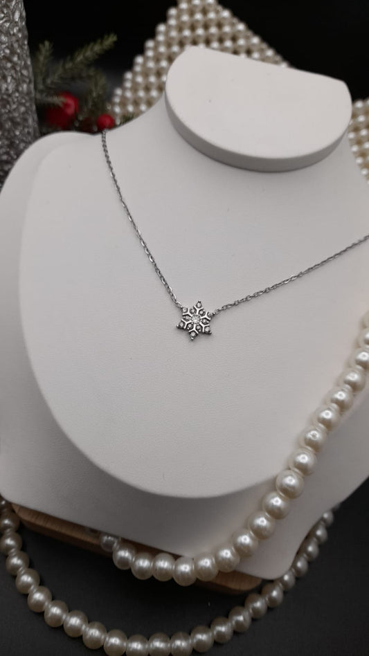 A014 Collana fiocco di Neve