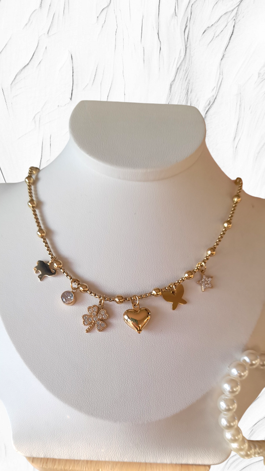 Collana Farfalla e vari charms🦋